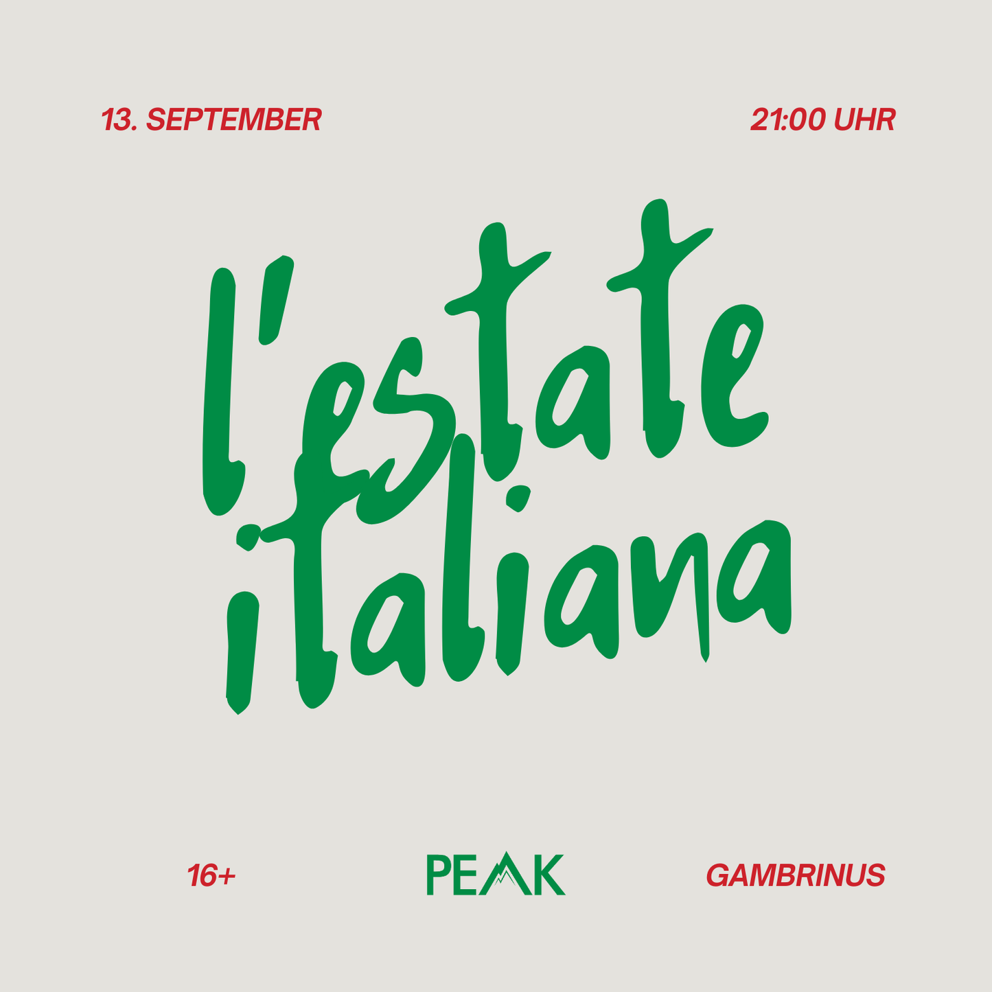 l'estate italiana by PEAK®